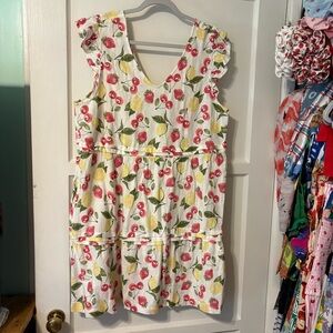 Isaac Mizrahi cherry 🍒 lemon 🍋 strawberry 🍓 dress